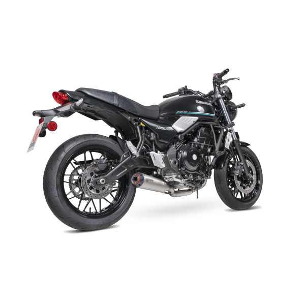 Scorpion Exhaust Kawasaki Z650 RS 2022 - 2023 Red Power Full System Stainless Steel Sleeve